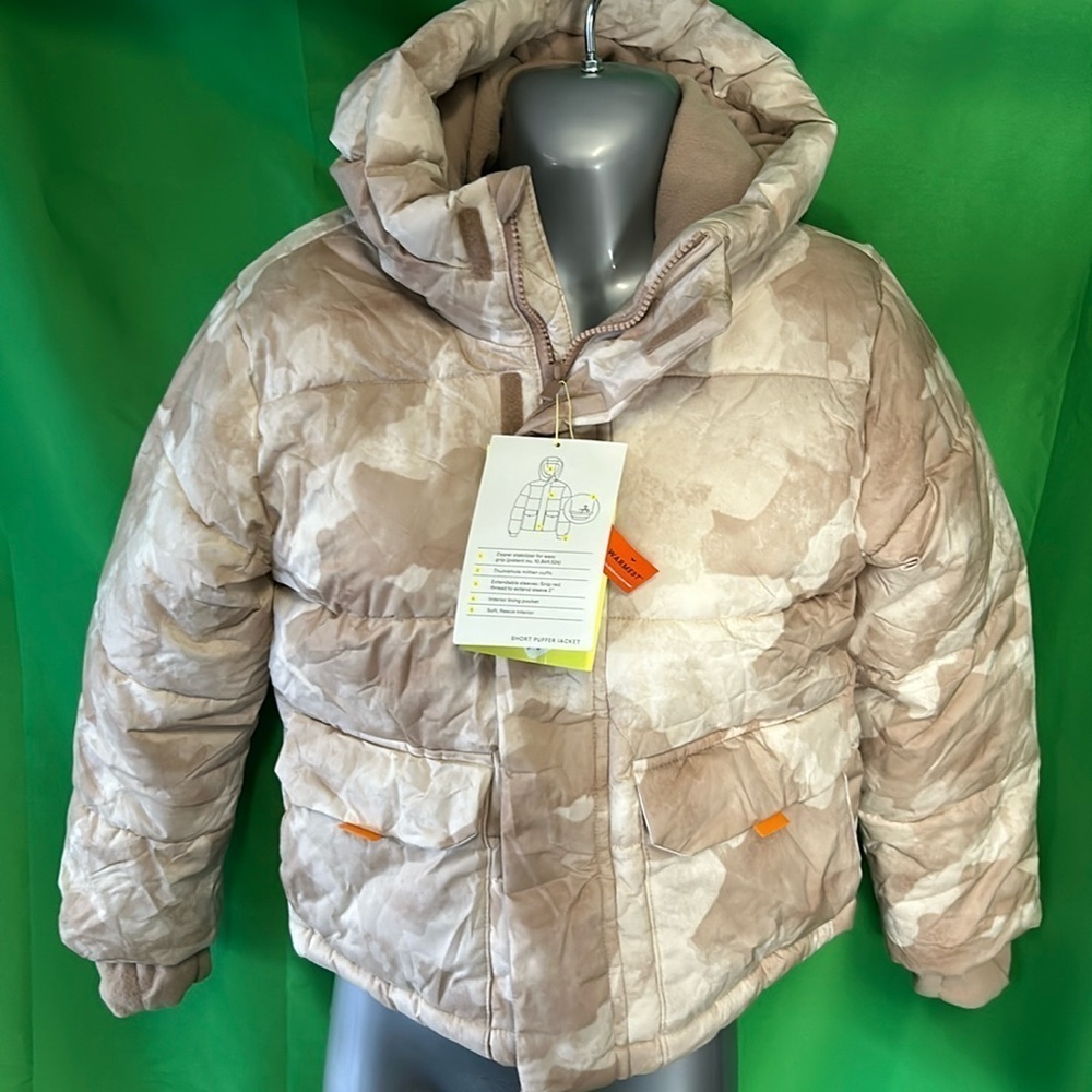 All in Motion Boys Camo Hooded Puffer Coat